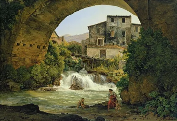 Under the Arch of a Bridge in Italy, 1822